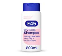 E45 Dry Scalp for Very Dry, Itchy and Flaky Scalp - Anti Dandruff with hydrating Vitamin B5 - Free from fragrance, soap and perfume 200ml