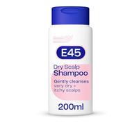 E45 Dry Scalp Shampoo for Very Dry, Itchy and Flaky Scalp - Anti Dandruff Shampoo with hydrating Vitamin B5 - Free from fragrance, soap and perfume 200ml