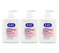 E45 Emollient Hand Wash Cream 250ml | Sensitive Skin | Moisturising X 3