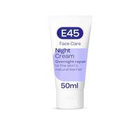 E45 Face Night Cream - Nourishing Night Moisturiser to Restore Skin Barrier - For Sensitive Skin & Eczema Prone Skin - Regenerative & Firming Night Cream - Perfume Free - Dermatologist Approved - 50ml