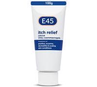 E45 Itch Relief Cream 100g - Dual Action Anti-Itch with Urea, Moisturising & Non-Greasy for Eczema, Dermatitis & Dry Skin