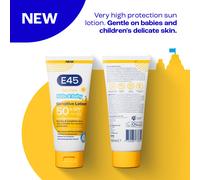E45 Kids Baby Sun Lotion for Sensitive Skin SPF 50 Face Body Gentle