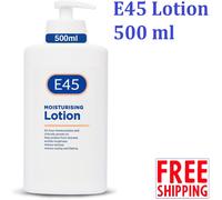 E45 Moisturising Lotion 500 ml for Dry & Sensitive Skin - Long-Lasting Hydration Protect from Dryness, Reduce Redness - Dermatological Body Moisturiser Lotion - Body Lotion - Daily Moisturiser