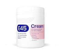 E45 Cream 500 g Tub - Moisturiser for Dry Skin and Sensitive Skin - Emollient Body Cream to Soothe Dry and Irritated Skin - Itchy Skin, Eczema Cream - Perfume-Free Face Cream and Non-Greasy Hand Cream