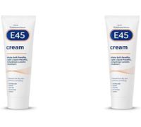E45 Moisturiser for Dry Skin and Sensitive Skin Cream, 50g (Pack of 2)