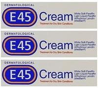 E45 Moisturising Cream 50g Sensitive Dry Skin Fragrance-Free Daily Use Pack of 3