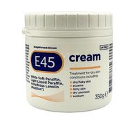 E45 Cream for Dry & Sensitive Skin - Clinically Proven Moisturiser for Eczema, Dermatitis & Irritation - Dermatologically Tested Non-Greasy Body, Face & Hand Care, 350g