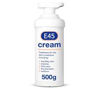 E45 Moisturising Cream for Dry Skin with Pump 500g Dermatological Cream for Eczema