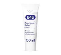 E45 Psoriasis Cream 50 ml - Treatment for Psoriasis Symptoms - to Reduce Scaling, Itching, Redness, Roughness, Dry, Hard Skin - Moisturising E45 Cream - Relieve Irritated Skin