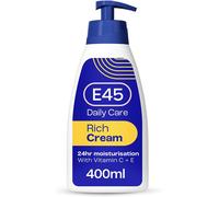 E45 Rich 24hr Moisturising Cream with Vitamin C & E - Fast Absorbing, Deep Hy