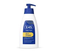 E45 Rich 24hr Moisturising Cream with Vitamin C & E ? Fast Absorbing, Deep Hydration for Dry & Sensitive Skin, 400ml