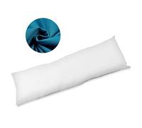 E4Emporium Bolster Pillow with Free Case - Pregnancy Maternity Orthopaedic Support Body Pillow - Double 4 ft 6" (54”) (Teal)