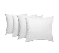 E4Emporium Cushion Inner Pads 12” x 20” (30cm x 50cm) - Hypoallergenic Pillow Inserts (Pack of 4) - Hollowfibre Square Cushion Stuffer for Sofa Couch & Bed Cushions - White