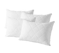 E4Emporium Down Alternative Bed Pillow - Hotel Quality Quilted Cover Pillows - Super Soft Hypoallergenic Pillow for Side, Stomach and Back Sleeper, Pack of 4