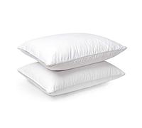 E4Emporium Luxury Hotel Quality Pillows - Pair of Premium Egyptian Cotton Bed Pillows - Bounce Back - Soft Pillows Filled with Hollow-fiber, Hypoallergenic Dust-Mite Resistant (Pack of 4)