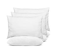 E4Emporium Luxury Polycotton Hollowfibre Non-Allergenic Pillows - Hotel Quality Polyester Pillow Pair, Hypoallergenic Case, Soft Sleeping Bed Pillows - Pack of 6 Pillows