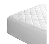E4Emporium Quilted Mattress Protector Double Size - Fully Fitted Extra Deep Poly-Cotton Mattress Cover - Hypoallergenic & Anti Dust mite Hotel Quality Mattress Topper