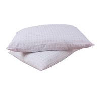 E4Emporium Super Soft Down Alternative Pillows 2 Pack - Poly-Cotton Check Case Hypoallergenic & Breathable - Standard Bed Pillows for Side, Stomach and Back Sleeper