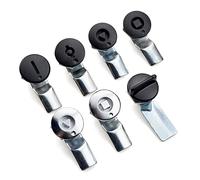 E5-1 Long Llock Body Zinc Alloy Triangle Lock High Speed Railway Train Lock Power Distribution Box Door Lock 1Pcs(Airfoil Groove)