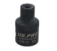 E5 Female Impacted Impact Torx Star E Socket 3/8in Drive Shallow
