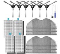 E5 Replacement Accessories Kit Compatible with XIAOMI E5/C108/CDZC108/BHR7969EU Robot Vacuum Cleaner Replacement Parts 18PCS
