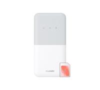 E5586 with Pre-Loaded 12GB Three Data SIM 4G/CAT 4 Portable Low Cost Travel Wi-Fi Huawei White One Size