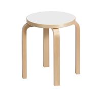 E60 Stool White Laminated Birch