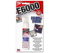 E6000 Fabri Fuse Adhesive for Fabric, Craft Projects, Felt, Metal, Wood, Multi Surface Permanent Glue, Clear Drying Formula, 59.1ml