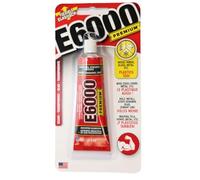 E6000 Premium 29.5ml Industrial Strength Clear Adhesive Permanent Waterproof Multi-Purpose Glue for Wood, Metal, Plastic, Fabric, Ceramic, Glass Flexible Bond for Indoor/Outdoor Craft and Repairs
