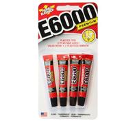 E6000 Premium 4 Pack of 5.3ml tubes of Clear Industrial Strength Glue Permanent Waterproof Craft Repair Glue