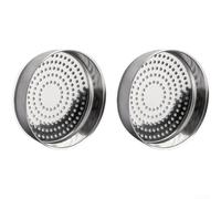 E61 Group Head Shower Screen 58mm Replacement for Espresso Machine, Stainless Steel Coffee Dispersion Mesh with Silicone Seal Gasket, Even Water Distribution Filter(C)