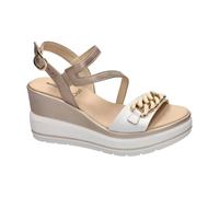 Nero Giardini E615962d Sandals Beige,White EU 37 Woman