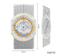 E6B Flight Computer Aviation Plotter Circular Slide Rule for Pilots Mechanical Air Navigation Calculator with Wind Vector Solution Fuel Burn and Ground Speed Calculation for FAA Training