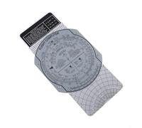 E6B Flight Computer Slide Rule, ABS Plastic Aviation Plotter for Flight Training, Navigation & Vector Calculations, Lightweight and Portable
