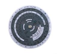 E6B-R Aviation Flight Computer Slide Rule for Student Pilots - Robust Plastic for plotter for True Heading and Fuel Burn - 6 Inch E6-B Style Navigation Disc(E6B-R)