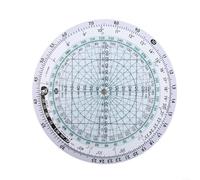 E6B-R Computer Circular Aviation Slide Rule With Built-In Scale Waterproof Plastic For Pilot Training Calculations Of Time Distance Fuel Consumption Altitude(E6B-R)