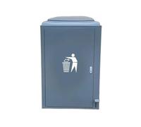 E7v2T9k6 Garden Outdoor Foot Pedal Trash Can Street Steel Waste Bin