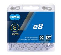 KMC e8 EPT 8V 122 links chain silver