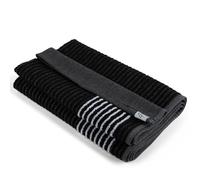 E9 GOLF Caddy Towel - Large 22" x 44" Caddie Style Golf Towel Design, Use The Same Golf Towel That Tour Players Use, Simple, Clean Design, Black with White Stripes