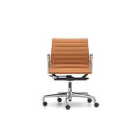 EA 118 Office Chair with Swivel/Armrest/Tilt Mechanism Cognac L50 Premium Leather/ Chrome Frame
