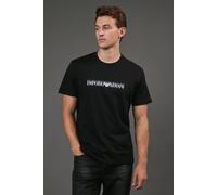 Ea Crew Neck Shadow Logo Tee T-Shirt Black Emporio Armani Black M