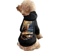 Ea-gle in The Morning Dog Hoodie Shirts Pet Clothes for Small Puppy Cat Costume S