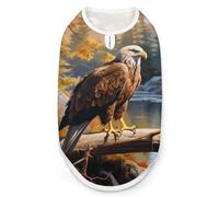 Ea-gle in The Morning Dog Shirt Sleeveless Pet Clothes Summer T-Shirts Tank Top for Small Puppy Cat