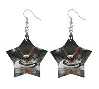 Ea-gles And Snake Lightweight Boho Dangle Earrings Wooden Earring Drop Charms Jewelry Gifts for Women Love
