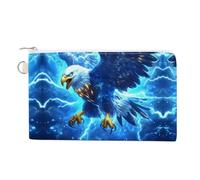 Ea-gles Braving Thunders Cute Zero Wallet for Women Men Lightweight Coin Pouch with Zippered