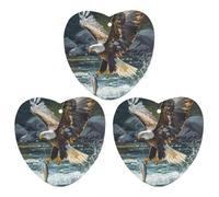 Ea-gles Catching Fish Funny Car Air Fresheners 3pcs Long Lasting Scent Automotive Hanging Scented Cards Tablets