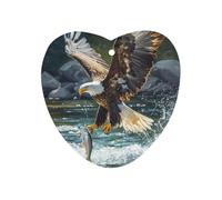 Ea-gles Catching Fish Funny Car Air Fresheners Long Lasting Scent Automotive Hanging Scented Cards Tablets