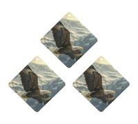 Ea-gles Cute Flying Mountain 3 Pcs Automotive Air Fresheners Mirror Aromatherapy Tablets Ornament Car Fragrance Scented Cards Rhombus