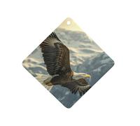 Ea-gles Cute Flying Mountain Automotive Air Fresheners Mirror Aromatherapy Tablets Ornament Car Fragrance Scented Cards Rhombus