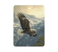 Ea-gles Cute Flying Mountain Automotive Air Fresheners Mirror Aromatherapy Tablets Ornament Car Fragrance Scented Cards Square